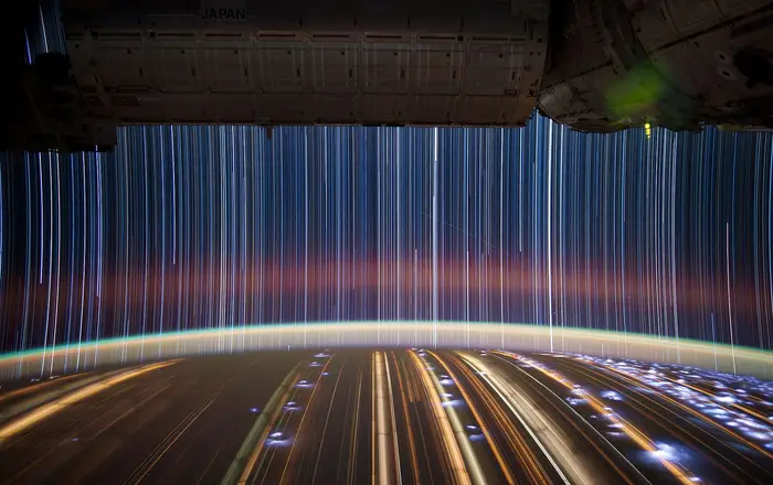 International Space Station star trails   JSC2012E039800